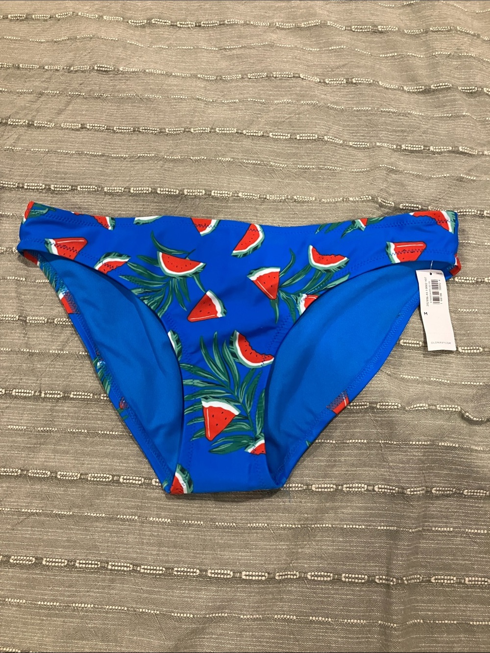 Blue Watermelon Print Bikini Bottoms